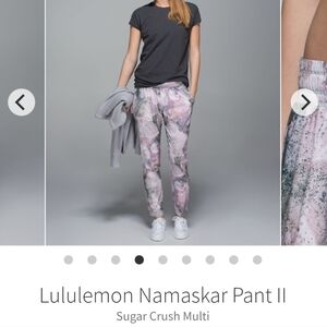 (2) lululemon athletica Namaskar Pant II Sugar Crush Multi Athleisure Athletic
